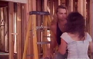 Pornstar Legend Ashlyn Gere Has A Quick Threeway With 2 Construction Studs