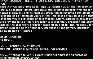 RYMJOB - Christie Stevens Lesbian Rimjob For Married Woman
