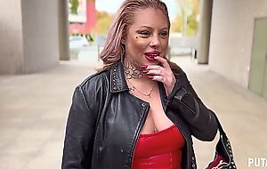 Putalocura - tattooed latina milf angie babydoll is caught on the street by torbe