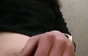 Nasty office worker woman leaks voice during work and masturbates in the toilet 2