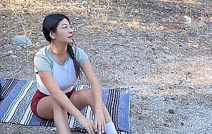 BIG TITTY LATINA STEP SIS wanted to FUCK in a national park - Cami Strella