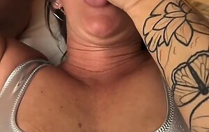 Husband and friend take turns fucking horny milf