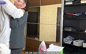 Filled stepmom's face with cum...