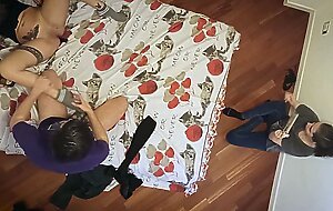 French amateur video: Erasmus students have a sex party instead of studying. -FR
