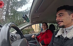 Hard anal for the neighbor who wanted a ride home (public, outdoor)