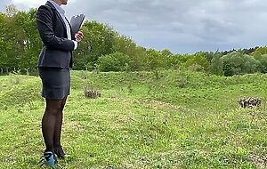 Real estate business woman rough fuck outdoor - business-bitch