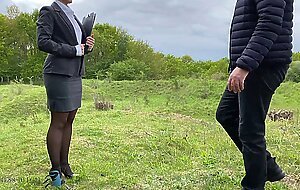 Real estate business woman rough fuck outdoor - business-bitch