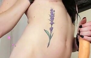 Petite Busty Gentle Femdom trans Top Fucks you on your back and Milks your cock till you squirt