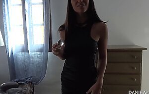 My friend's wife come excited from a night club bringing anal plug