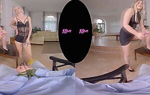 18VR Zazie Skymm & Selvaggia Babe Want Your Money And Hard Cock