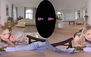 18VR Zazie Skymm & Selvaggia Babe Want Your Money And Hard Cock