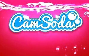 Teen with big ass and tits sucking and fucking through a glory hole at camsoda
