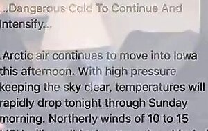 Couple Fucks Long, Deep, Loud and Hard Following Winter Weather Advisory