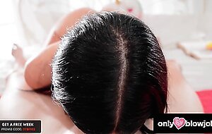 OnlyTeenBlowjobs - Brunette HOT Babe Slurps And Sucks My Dick