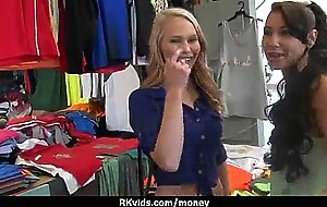 Tight teen fucks a man in front of the camera for cash 22