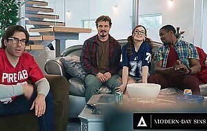 MODERN-DAY SINS - Naughty Teen Leana Lovings Has Sneaky Sex With Stepdad's Buddies Behind His Back