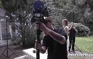 Vanessa Vaughn, debuts for Private in a trio with Belle Claire