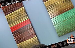 Hot College Fucks - Ripped college jock Beau buries his dick in Ivy