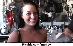 Amateur chick takes money for a fuck 10