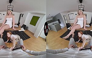 VIRTUAL TABOO - Cum Swap Between Busty Red Head And Gorgeous Blondie