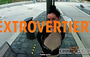 TRAIN STATION BLOWJOB! I met this Gothic MILF and I FUCKED HER FAKE TITS: SIDNEY DARK! WolfWagnerCom