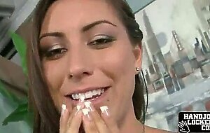 College girl gets undresses