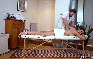 British MILF Ava Koxxx Devoured Masseur's Cock and She Squirts All Over it