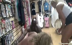 Lucky Customer Fucked By Two Hot...
