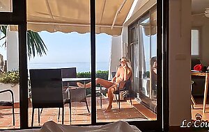 Real Amateur Couple on their summer vacation having fun middle of the day - sharing real moments