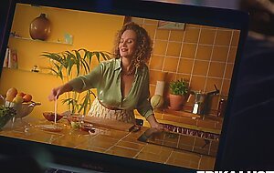 MILF YouTuber Couch Sex - The Cooking Show on ERIKA LUST