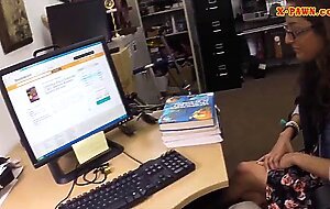 Amateur student pawns her sweet pussy and screwed for money