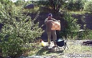 Teen craves gramps cock down her throat