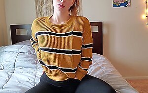 Stripping out of school cloths to masturbate 