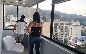 I am fucked in front of all my neighbors on the balcony