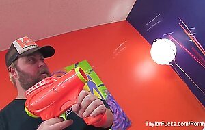Behind the scenes with pornstars Taylor and Tasha