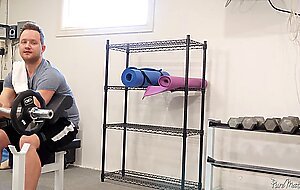 PUREMATURE Cherie Deville Rides Fat Cock In The Gym For Reps