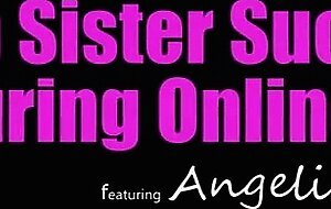 are you okay over there you seem of distracted? step sis rides my dick during online class