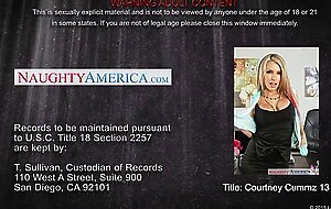 Busty blonde babe Courtney Cummz ride dick in the office