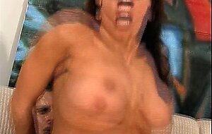 Busty MILF squirts and rides a man with big cock