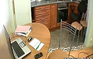 Hothead teen chick rides dick