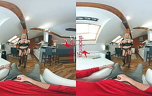 StockingsVR - Big Titty Striptease Blowjob
