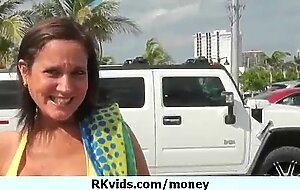 Desperate teen naked in public and fucks to pay rent 13