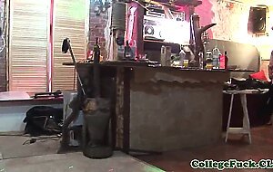 Party teen in group pussyfucked