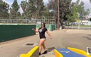 Very hot wife sucks me off and her husband almost caught us! 