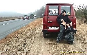 Real fuck on big street