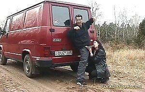 Real fuck on big street