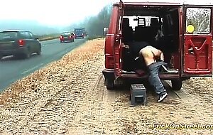 Real fuck on big street