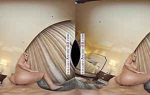 Naughty America VR Bridgette B. seduces neighbor while showering