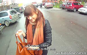 Fucking glasses - not shy to fuck on stairway rina teen porn