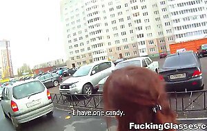 Fucking glasses - not shy to fuck on stairway rina teen porn